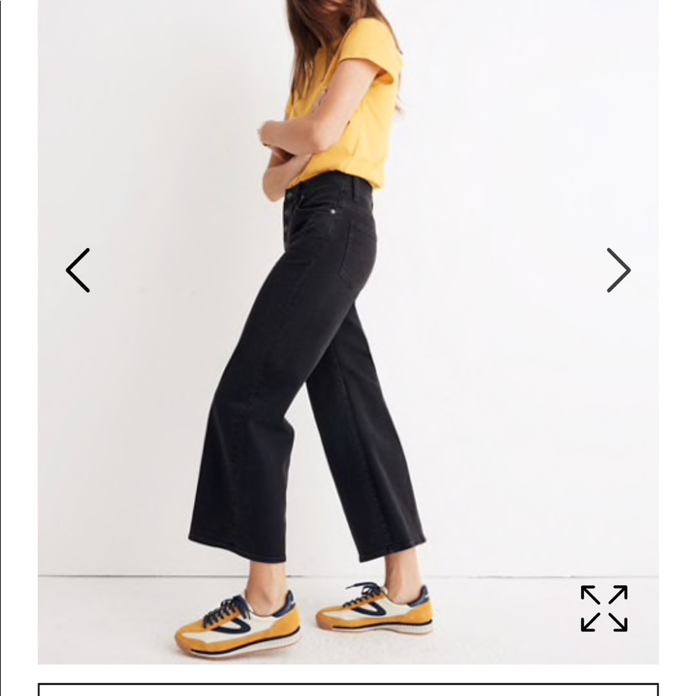 Madewell Wide Leg Cropped Jeans